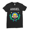 angel christmas Ladies Fitted T-Shirt