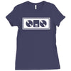 dj turntables club Ladies Fitted T-Shirt