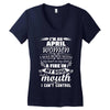 I Am An April Women Women's V-Neck T-Shirt