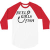reel girls fish 3/4 Sleeve Shirt