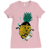 pineapple skateboarding Ladies Fitted T-Shirt