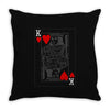king of hearts playing card Throw Pillow