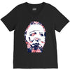 michael myers floral mask V-Neck Tee