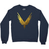 the fly bird   maverick jake paul   gold Crewneck Sweatshirt