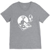 dj et hacke musik V-Neck Tee