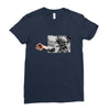 Football Statue Ladies Fitted T-Shirt