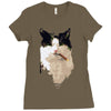 cat1 Ladies Fitted T-Shirt