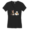 the owl and the weasel Women's V-Neck T-Shirt