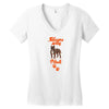 Sleeps With Pitbull Women's V-Neck T-Shirt