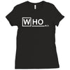 who m.d Ladies Fitted T-Shirt