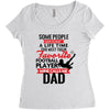 Some People Have To Wait A Life Time Too Meet Their Favorite Football Women's Triblend Scoop T-shirt