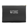 my blood type is coffee Accessory Pouches