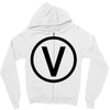 vegan symbol Zipper Hoodie
