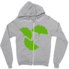 ginkgo leaves Zipper Hoodie