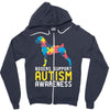 boxers support autism awareness Zipper Hoodie