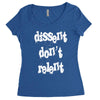 dissent dont relent Women's Triblend Scoop T-shirt