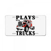 plays with trucks family matching License Plate