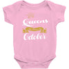 queens are born in october Baby Onesie