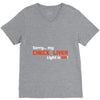 check liver light is on V-Neck Tee