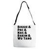 real hip hop heads Adjustable Strap Totes