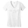 oh crap i'm 50 Women's V-Neck T-Shirt
