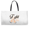Fight For a Cure Uterine Cancer Awareness Weekender Totes