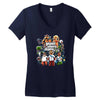 rand theft mario Women's V-Neck T-Shirt