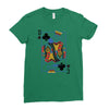 catdog playing card Ladies Fitted T-Shirt