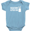 vacation alpaca bag animal humor funny Baby Bodysuit