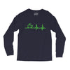 morning coffee heatbeat ekg Long Sleeve Shirts