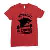 round neck half sleeves Ladies Fitted T-Shirt