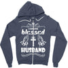 I Am One Blessed Husband Zipper Hoodie