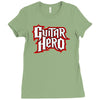 guitar hero logo Ladies Fitted T-Shirt