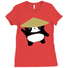 panda2 Ladies Fitted T-Shirt