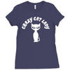 crazy cat lady Ladies Fitted T-Shirt