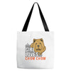 This Girl Loves Her Chow Chow Tote Bags