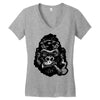 monkey Women's V-Neck T-Shirt