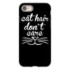 cat hair don't care cute crazy cat iPhone 8
