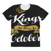 kings are born in october All Over Women's T-shirt