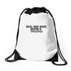 real men make girls Drawstring Bags