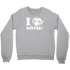 i love m&ouml;pse funny Crewneck Sweatshirt