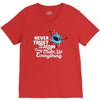 never trust an atom, they make up everything V-Neck Tee
