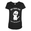 not today fam Maternity Scoop Neck T-shirt