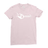 the damned band logo screen printed retro Ladies Fitted T-Shirt