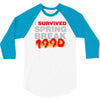 i survived spring break 1990 3/4 Sleeve Shirt