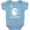 drummer drum kit indie rock music Baby Bodysuit