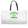 recycled hipster Weekender Totes
