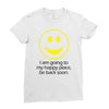 happy place Ladies Fitted T-Shirt