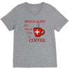 coffee lovers medical alert V-Neck Tee