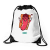 cool hotdog Drawstring Bags